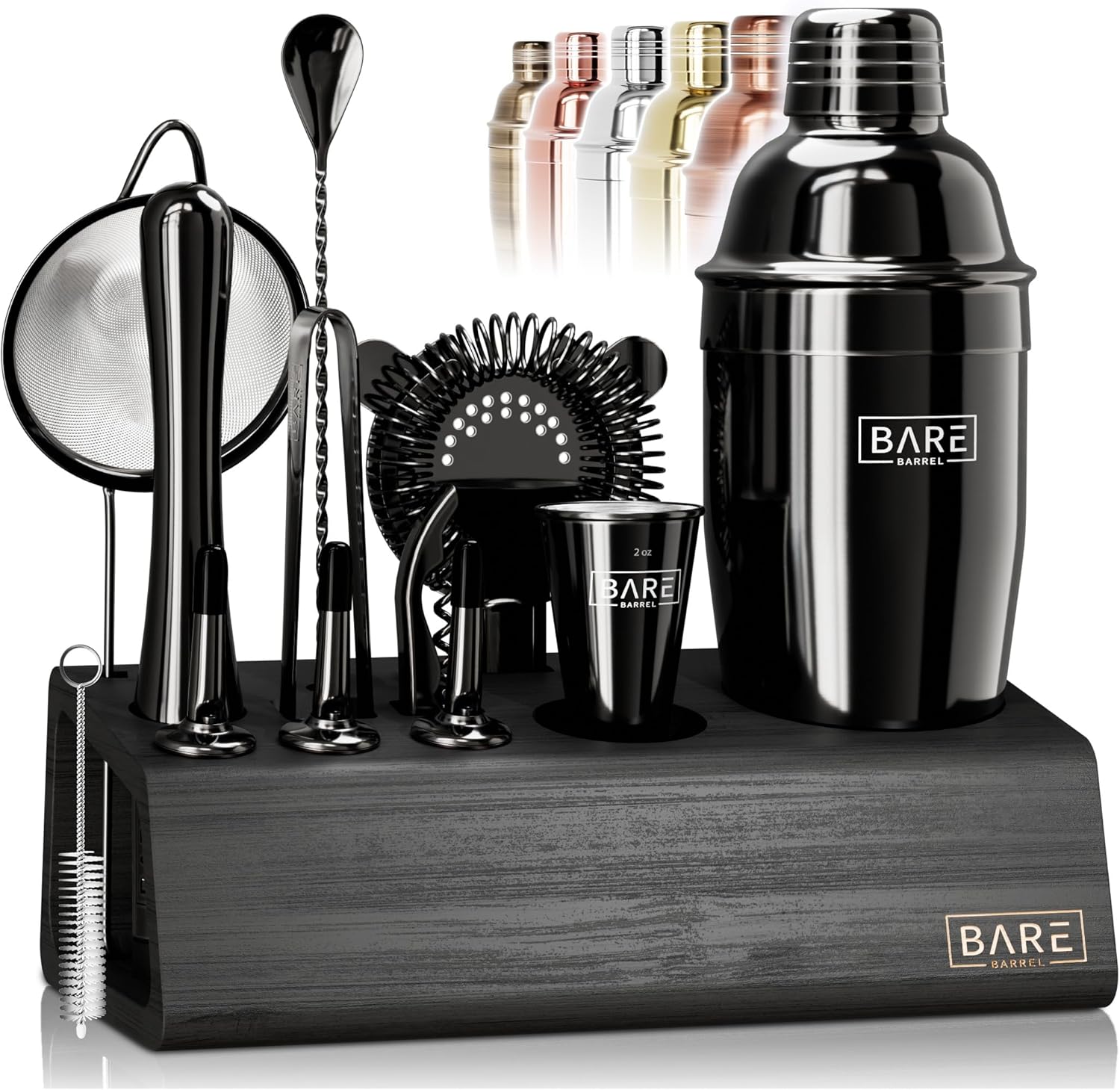 Home Bar Set - 14-Piece Cocktail Shaker Set Bartender Kit