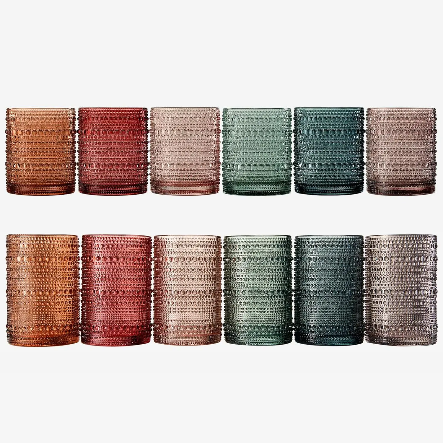 Hobnail Beaded Highball Drinki - đánh giá và giá Highball Glass Set