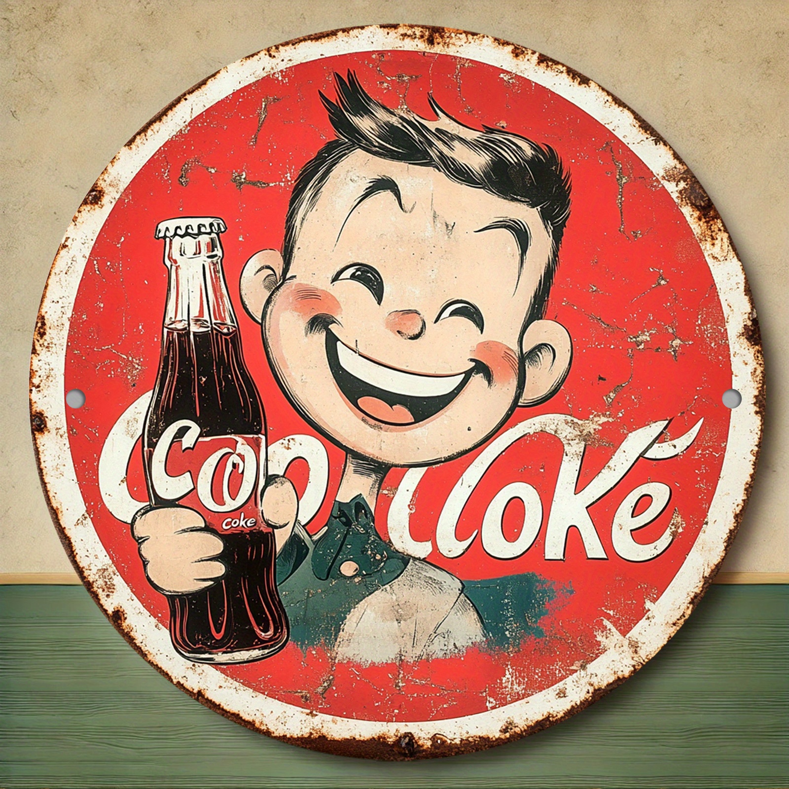 Vintage-Style Cola Advertiseme - đánh giá và giá Home Bar Cafe