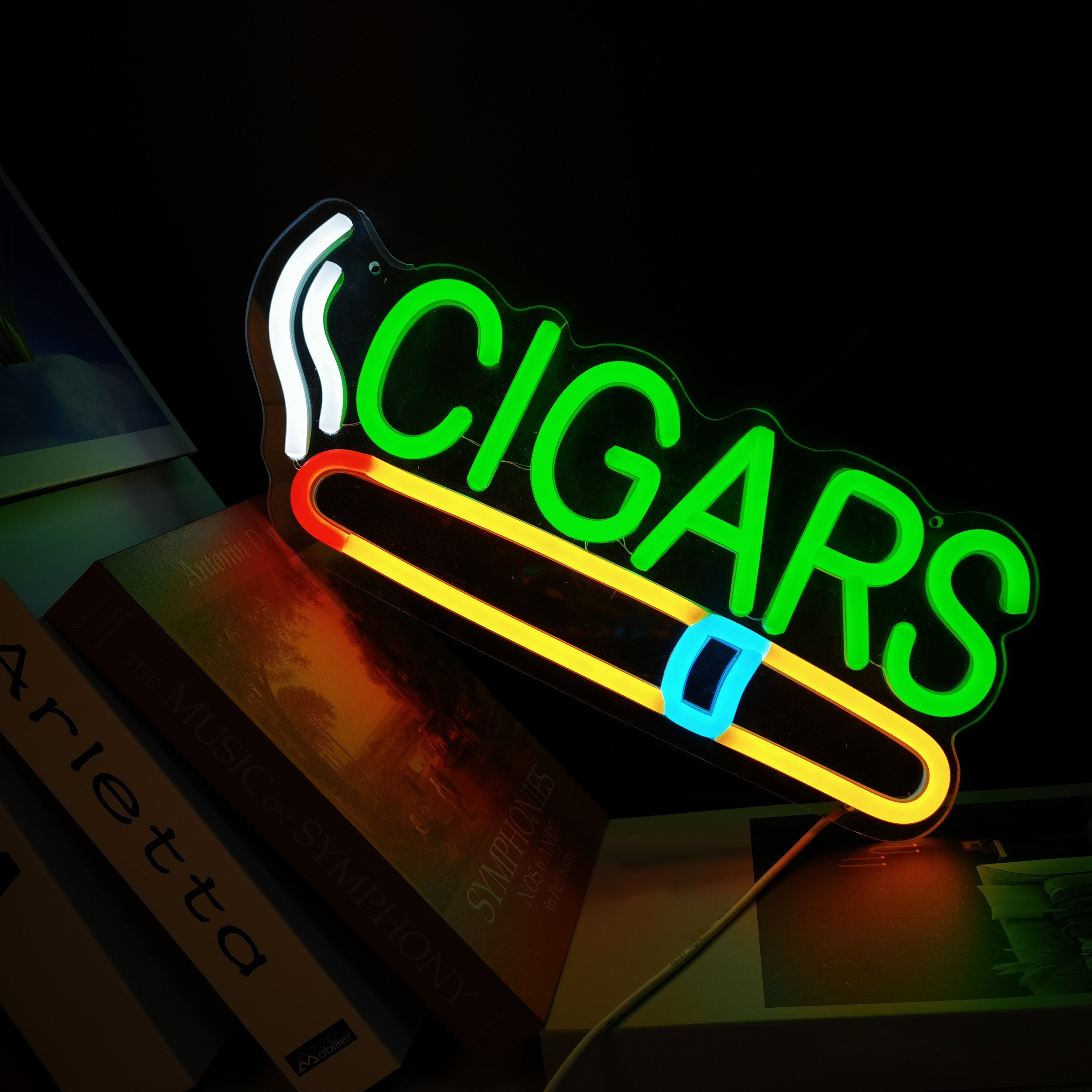 Cigar Shop Neon Sign, For Home - đánh giá và giá Home Bar Lounge