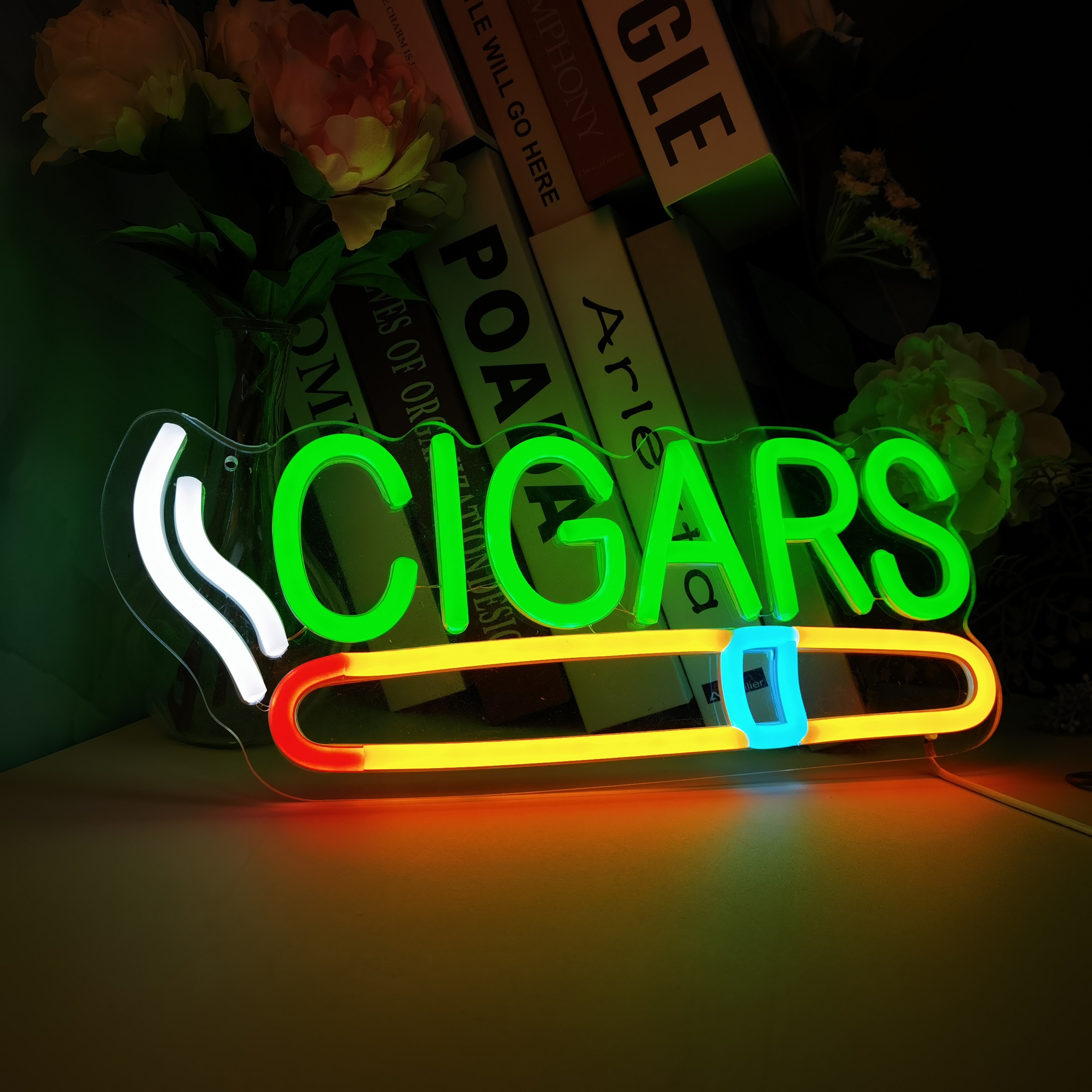 Cigar Shop Neon Sign, For Home - đánh giá và giá Home Bar Lounge