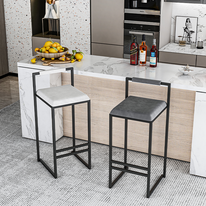 Nordic Velvet Black Bar Chairs - đánh giá và giá Home Bar Lounge
