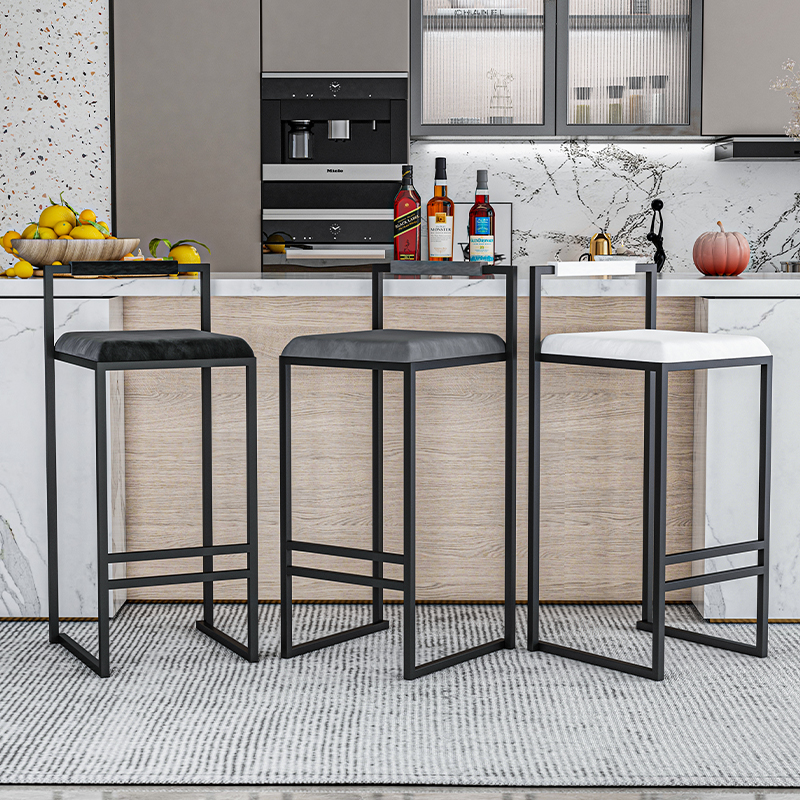 Nordic Velvet Black Bar Chairs - đánh giá và giá Home Bar Lounge