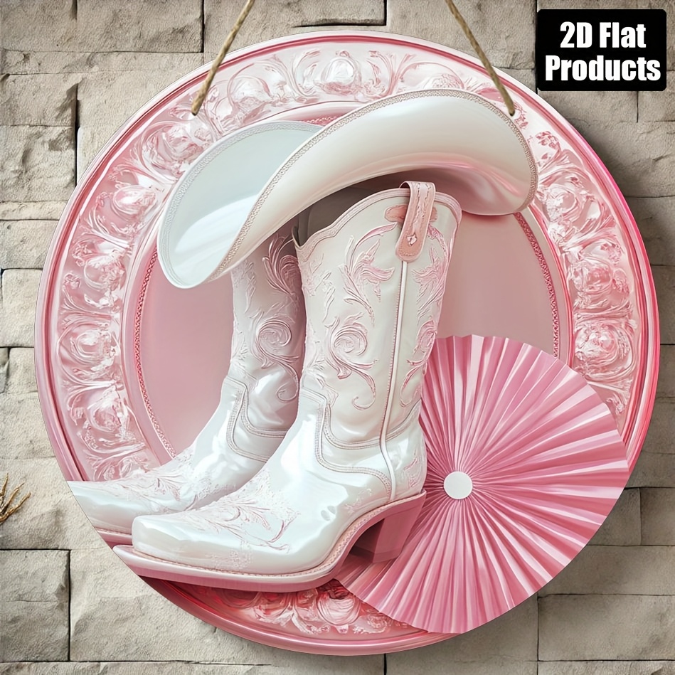 2D Metal Sign, Pink Cowboy Boo - đánh giá và giá Home Bar And Coffee