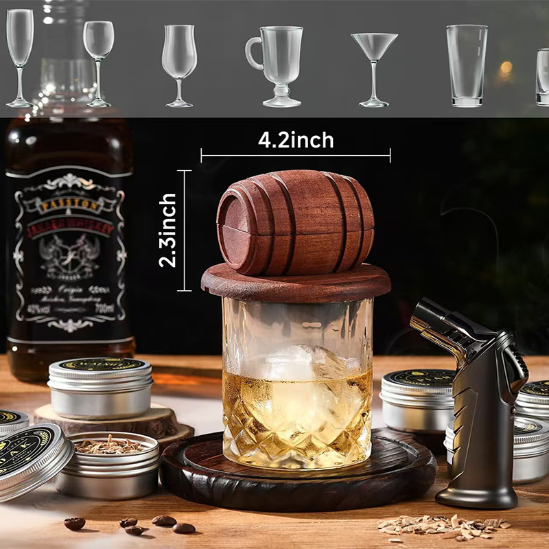 Wooden Cocktail Smoker Kit Smo - đánh giá và giá Smoking Gun Kit