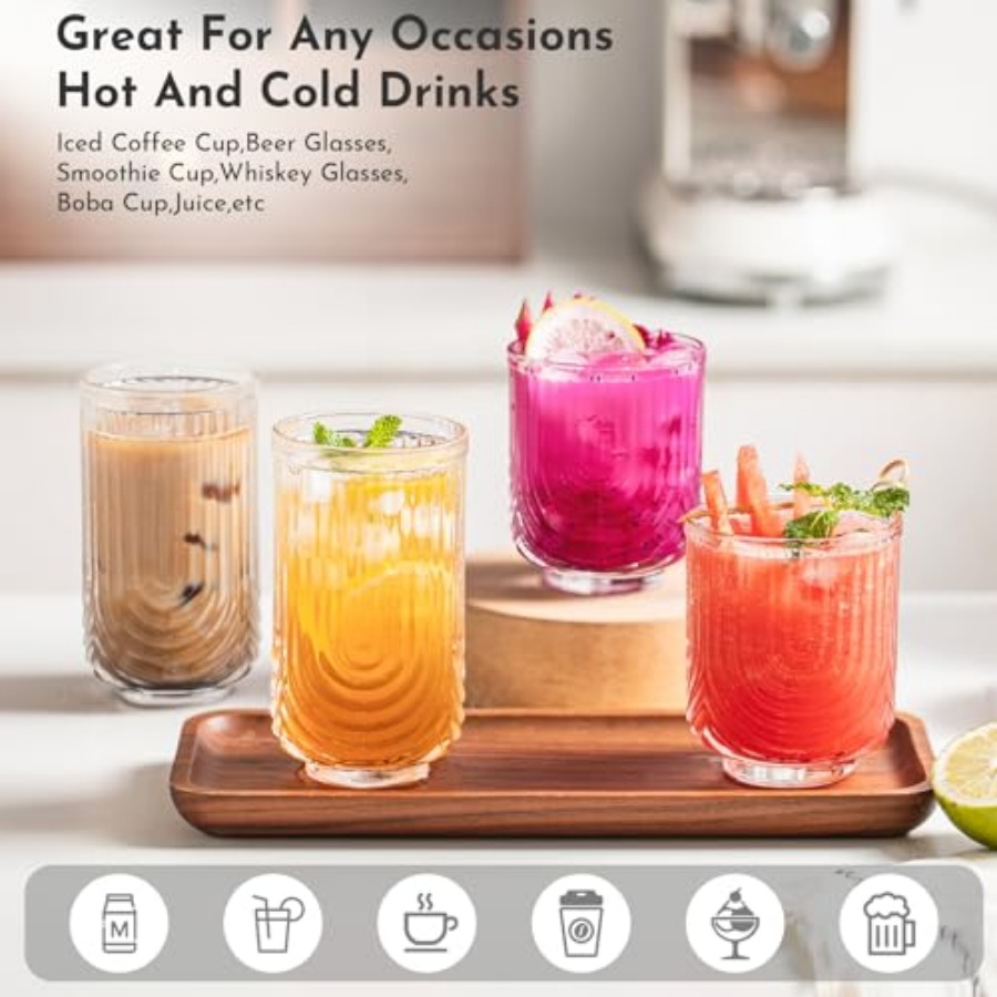 Water Drinking Glasses Set of  - đánh giá và giá Highball Glass Set