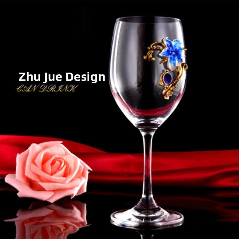Elegant Enamel Red Wine Glasse - đánh giá và giá Highball Glass Set