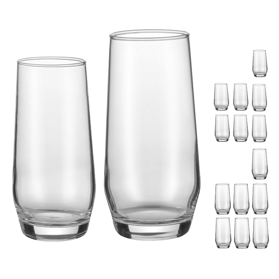 Drinking Glasses Set, 16-Piece - đánh giá và giá Highball Glass Set