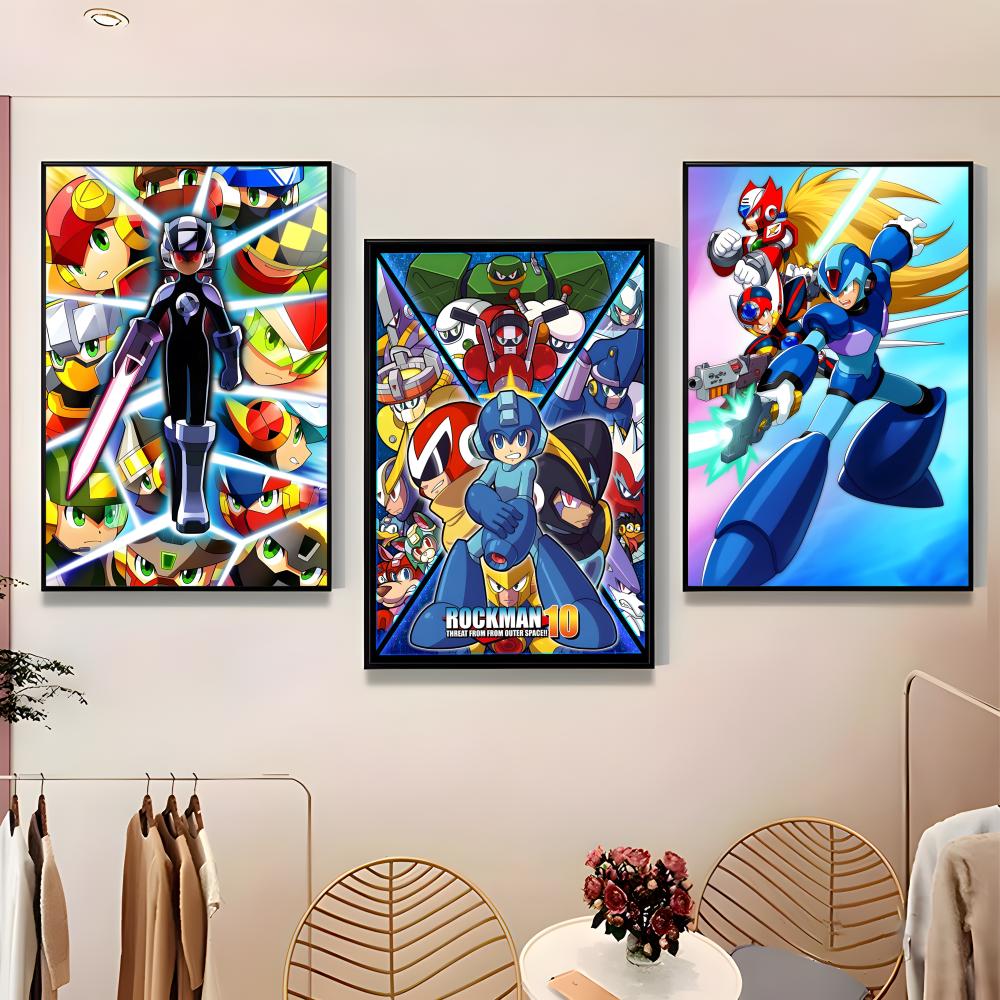Classic Mega Man Poster Paper  - đánh giá và giá Home Bar And Theater