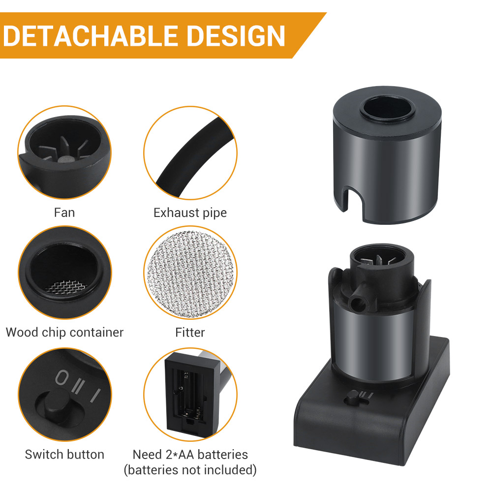 BORUiT Portable Food Cold Smok - đánh giá và giá Smoking Gun Kit
