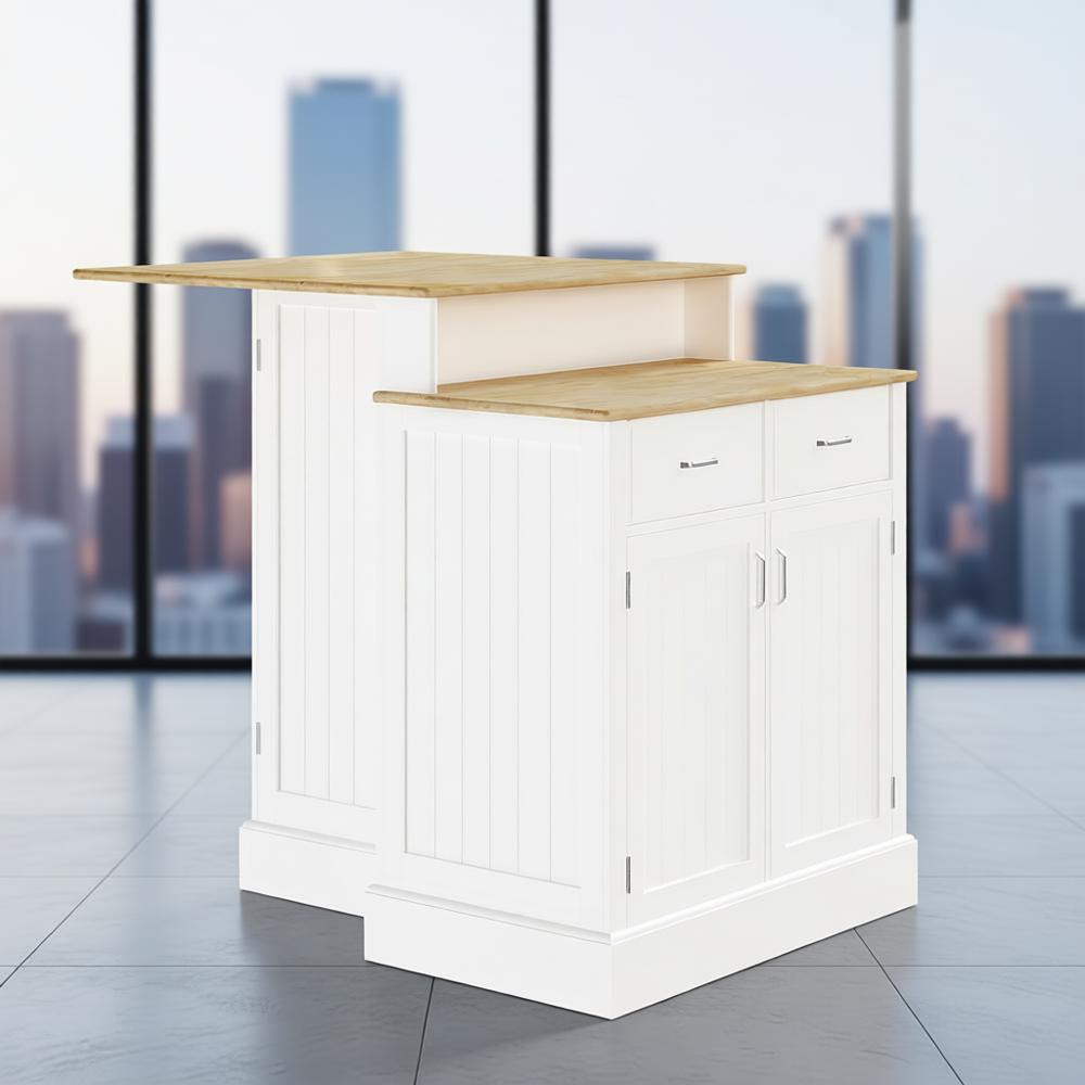 White Kitchen Island with Stor - đánh giá và giá Home Bar And Cabinet