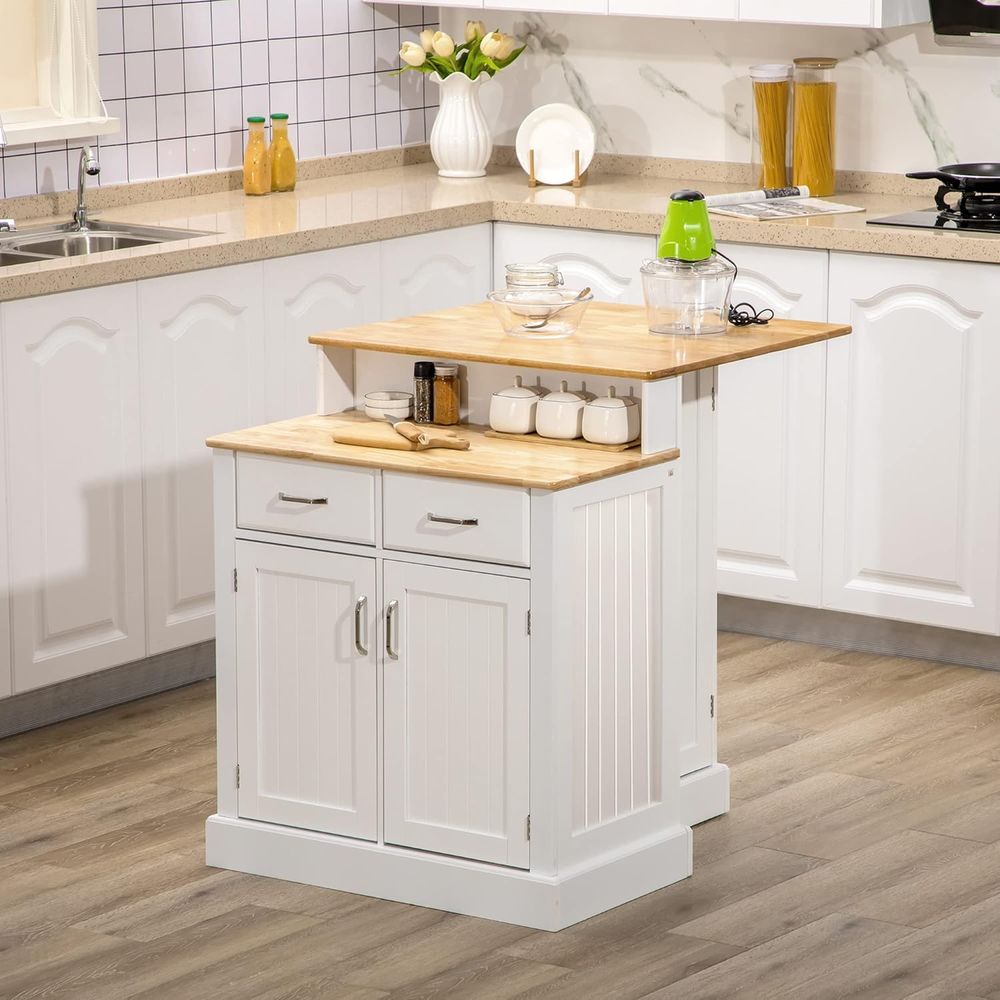 White Kitchen Island with Stor - đánh giá và giá Home Bar And Cabinet