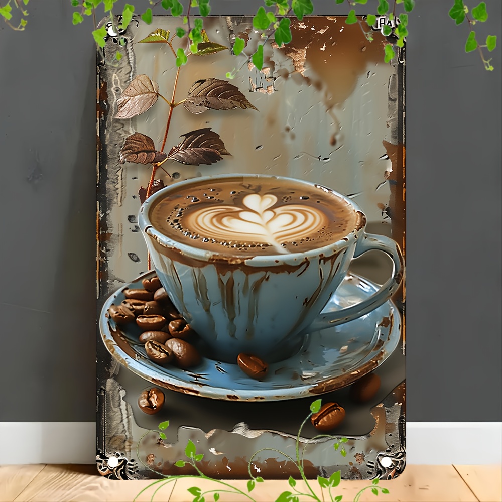 Aluminum Metal Sign, Latte Cof - đánh giá và giá Home Bar And Coffee