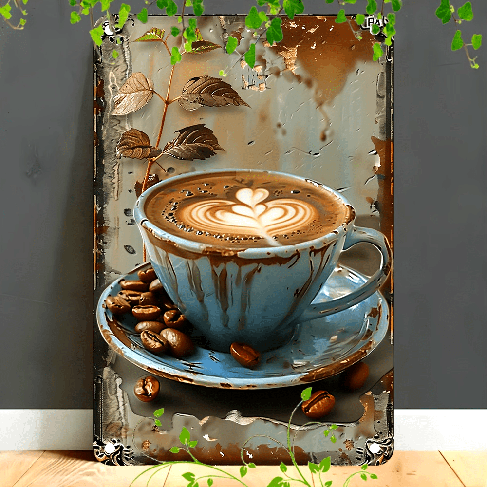 Aluminum Metal Sign, Latte Cof - đánh giá và giá Home Bar And Coffee