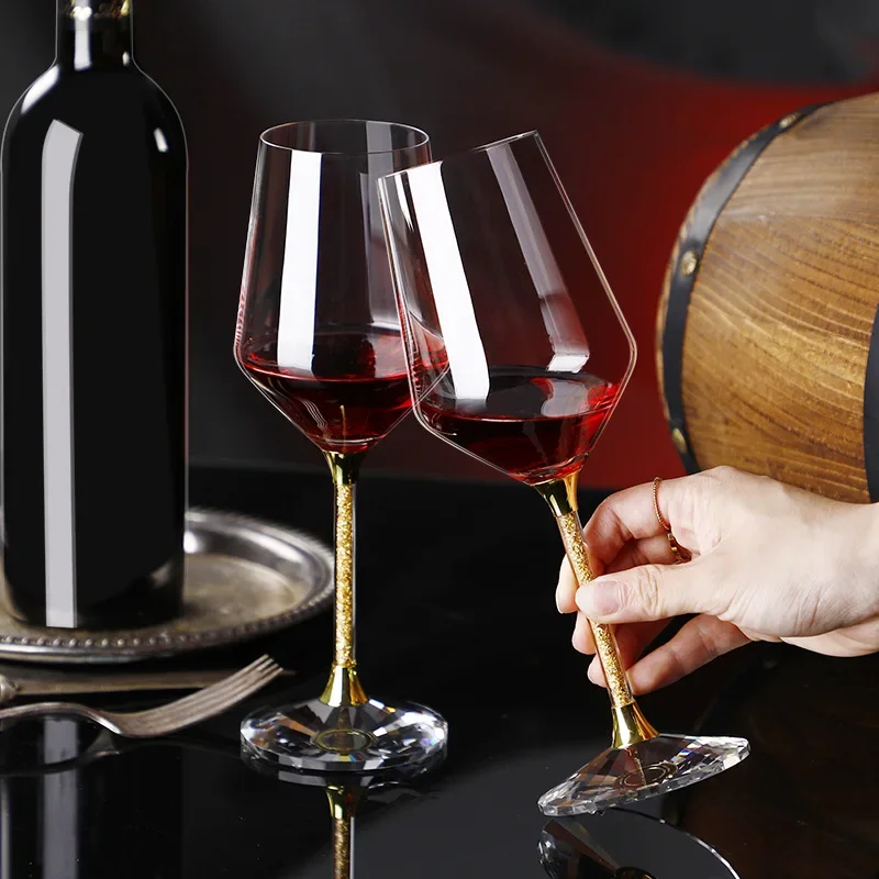 420ml Gold crystal red wine gl - đánh giá và giá Highball Glass Set