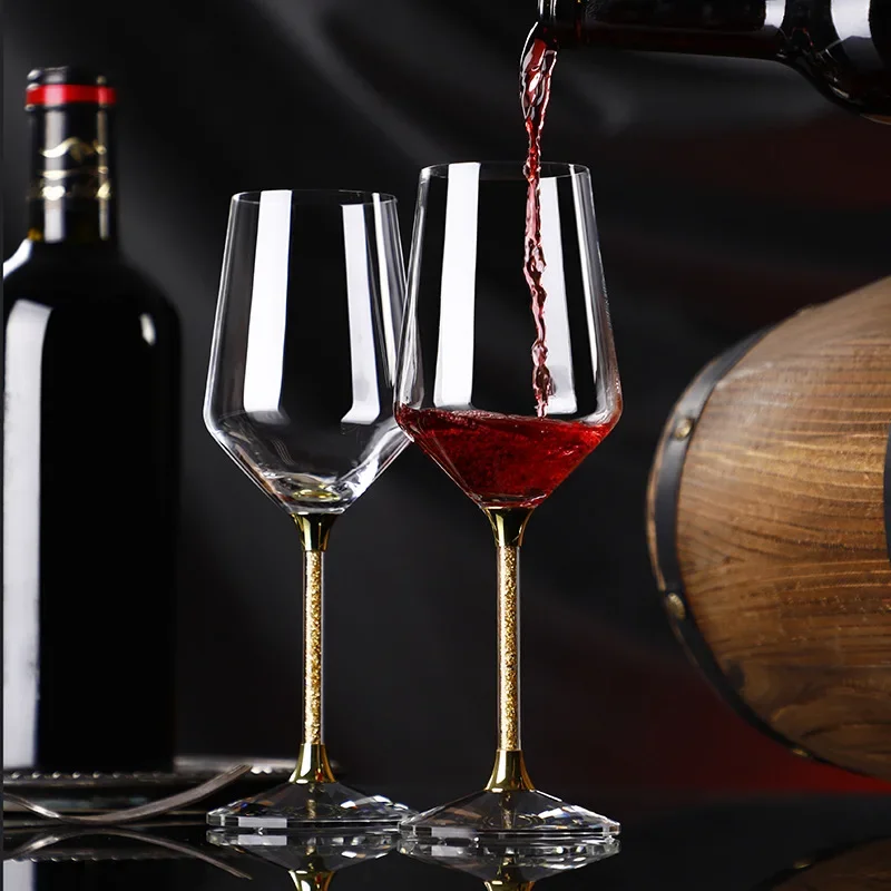 420ml Gold crystal red wine gl - đánh giá và giá Highball Glass Set