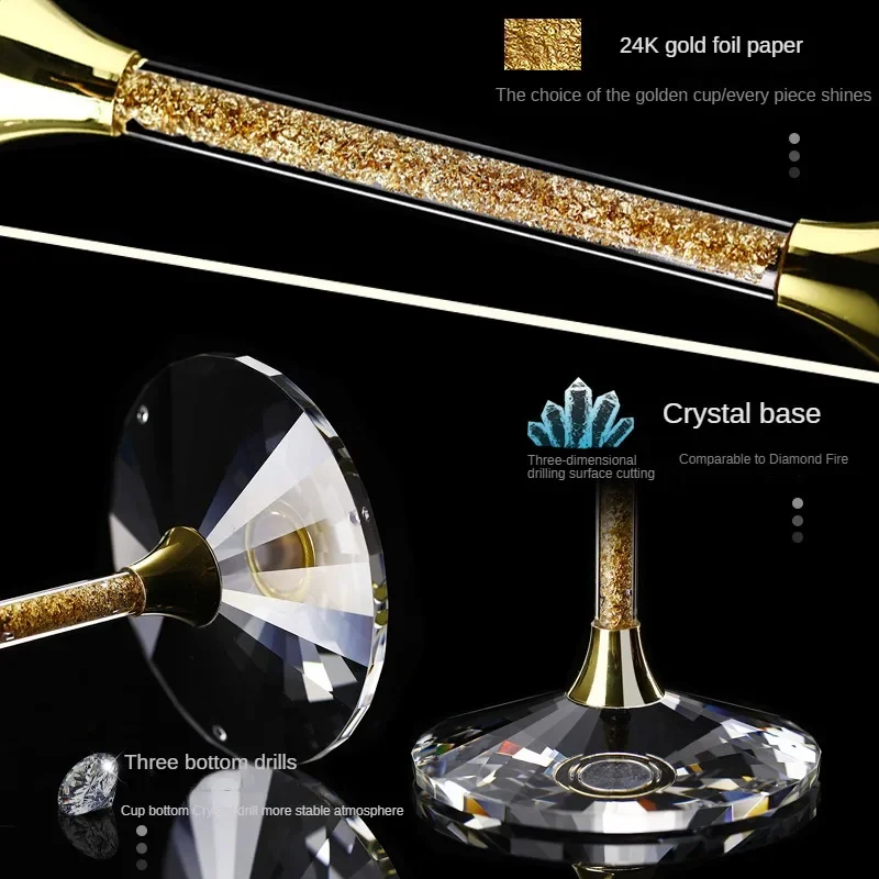420ml Gold crystal red wine gl - đánh giá và giá Highball Glass Set