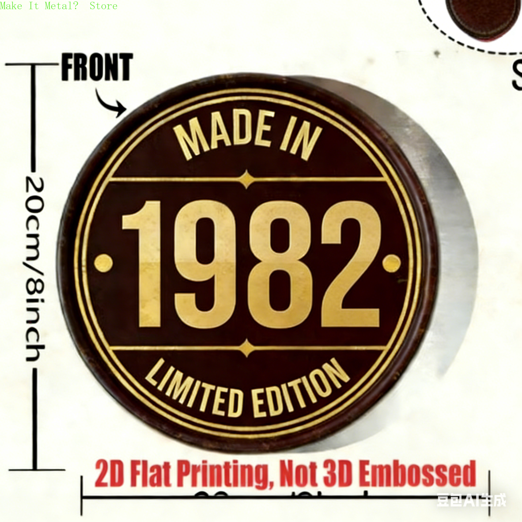 Made in 1971 20cm/8inch 2D Fla - đánh giá và giá Home Bar Cafe