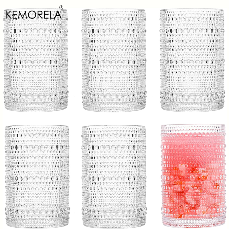 15oz Hobnail Drinking Glasses  - đánh giá và giá Highball Glass Set