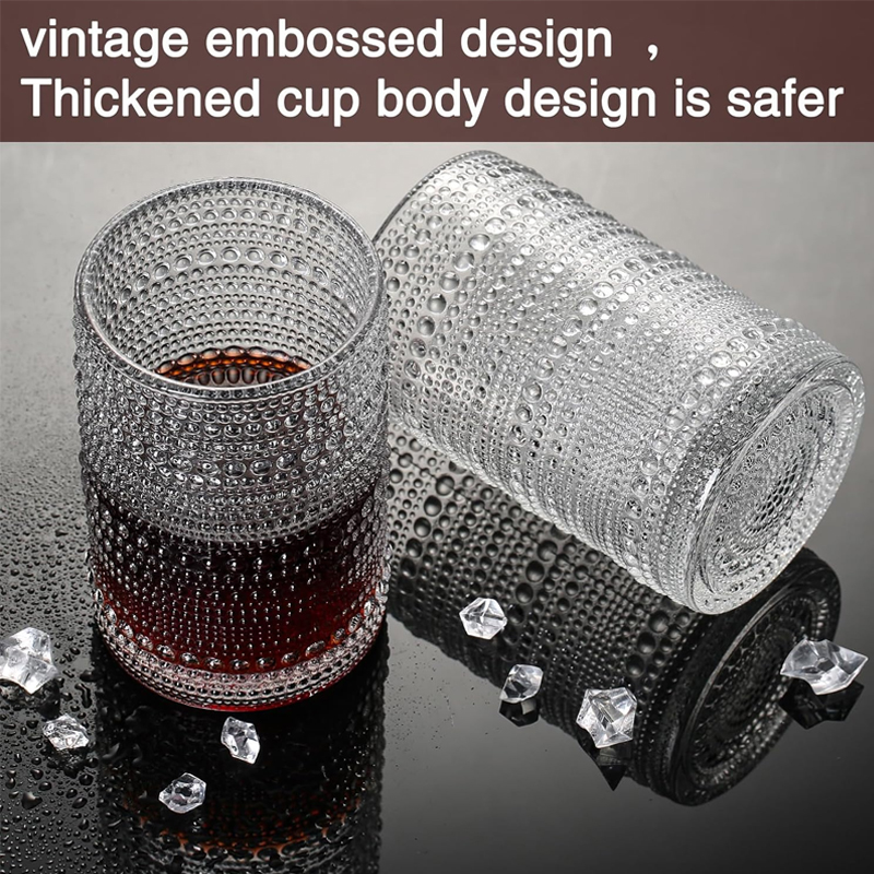 15oz Hobnail Drinking Glasses  - đánh giá và giá Highball Glass Set