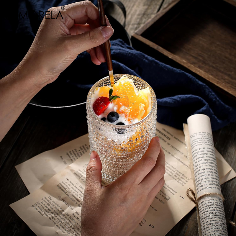 15oz Hobnail Drinking Glasses  - đánh giá và giá Highball Glass Set