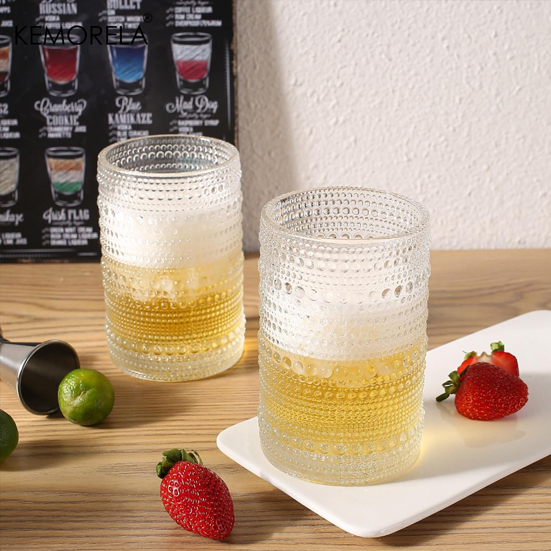 15oz Hobnail Drinking Glasses  - đánh giá và giá Highball Glass Set