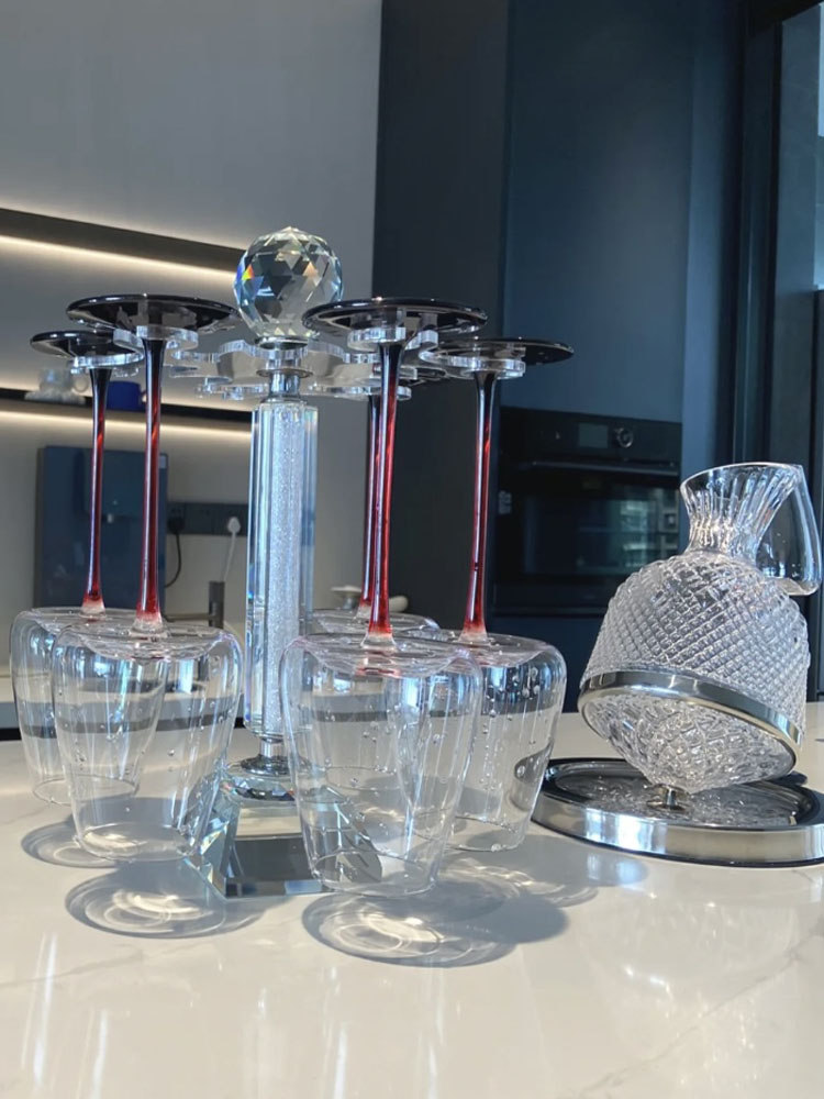 Burgundy Wine Glasses Crystal  - đánh giá và giá Highball Glass Set
