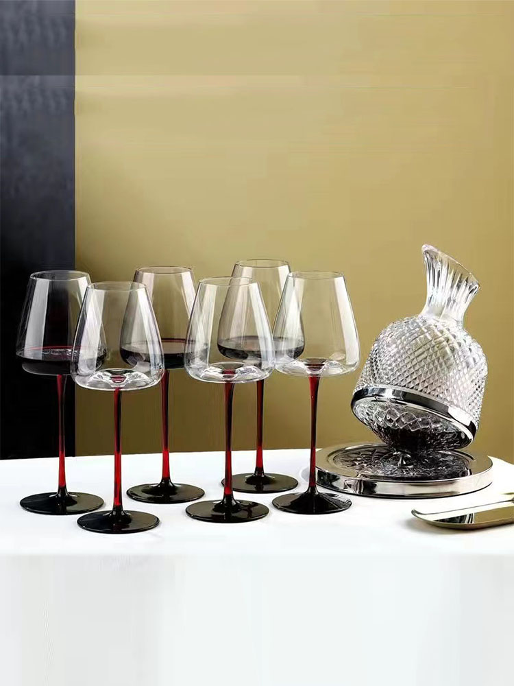 Burgundy Wine Glasses Crystal  - đánh giá và giá Highball Glass Set