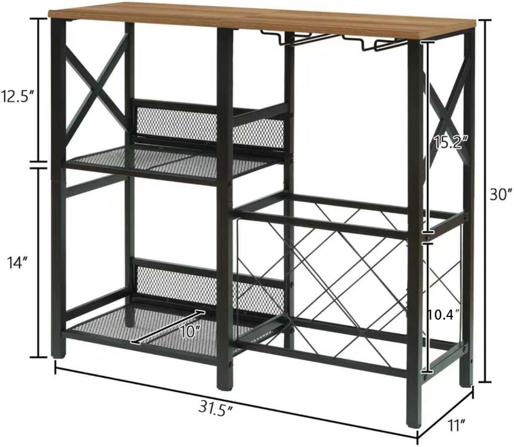 Rustic Freestanding Wine Rack  - đánh giá và giá Home Bar And Cabinet