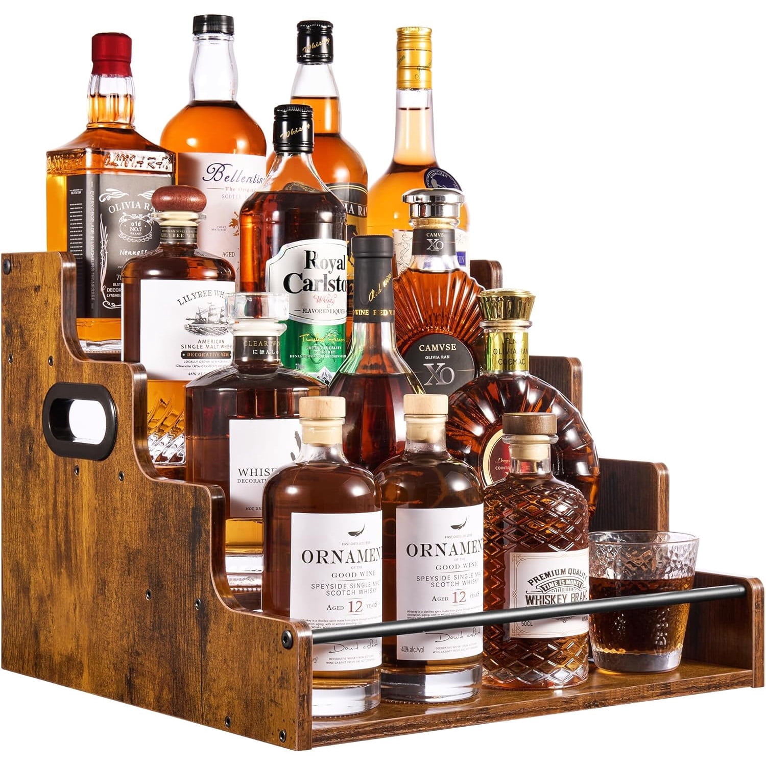 Liquor Bottle Display Shelf, C - đánh giá và giá Home Bar And Cabinet