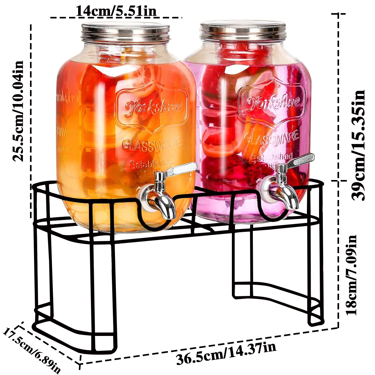 Drink Dispenser 2 Packs 1 Gall - đánh giá và giá Citrus Juicer Bar