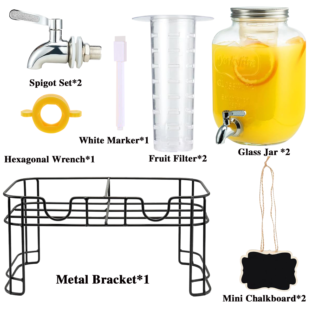 Drink Dispenser 2 Packs 1 Gall - đánh giá và giá Citrus Juicer Bar