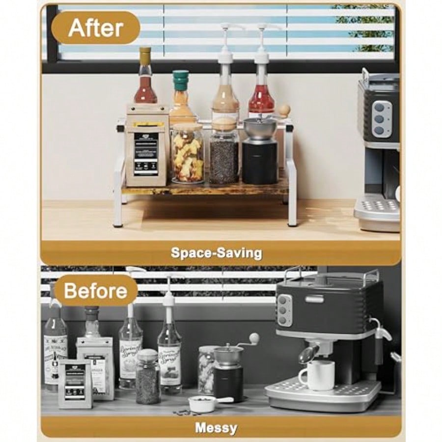 Coffee Syrup Rack Organizer Fo - đánh giá và giá Home Bar And Coffee