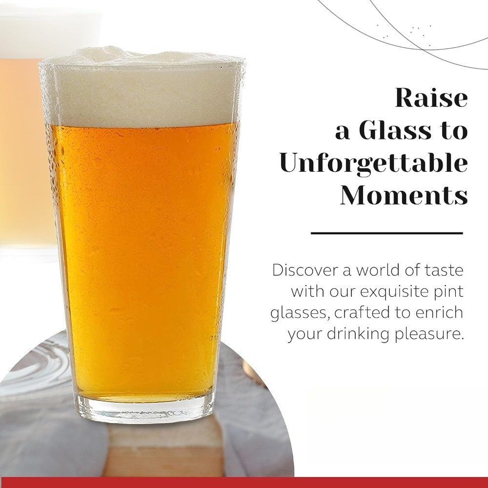 16 oz Pint Glasses 6 Pcs Set D - đánh giá và giá Highball Glass Set