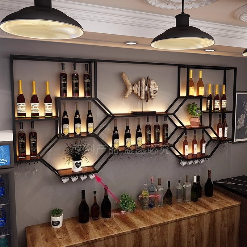 Metal Shelves Wine Cabinet Liv - đánh giá và giá Home Bar And Cabinet