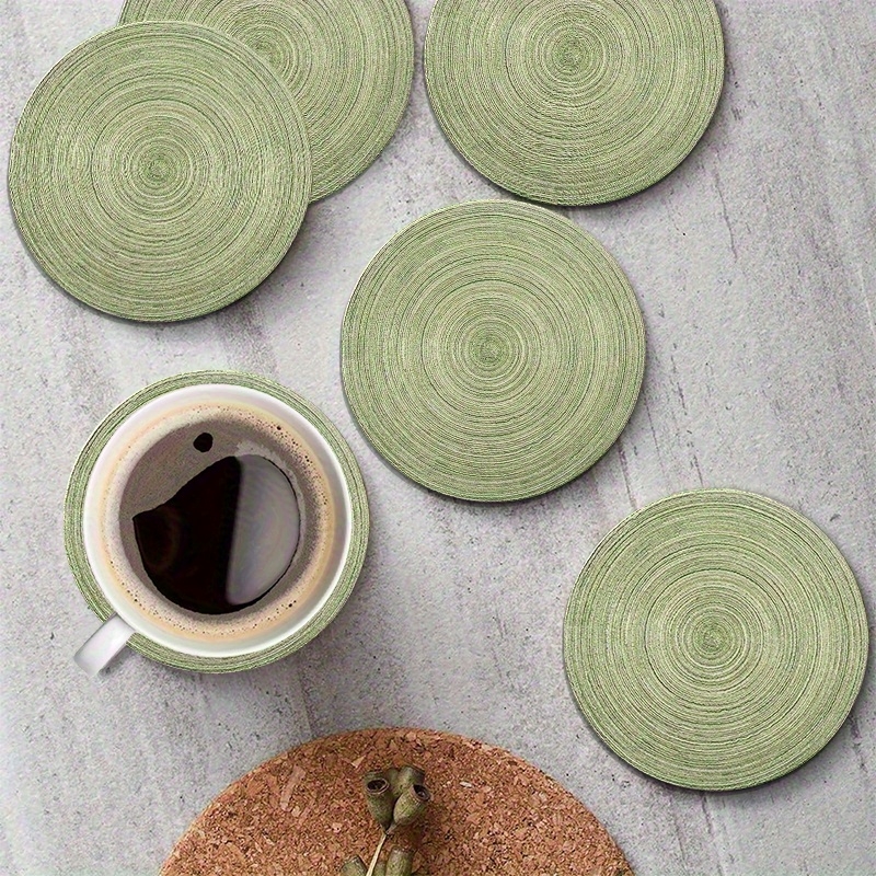 6pcs 4in Round Retro Green Gro - đánh giá và giá Home Bar Setup