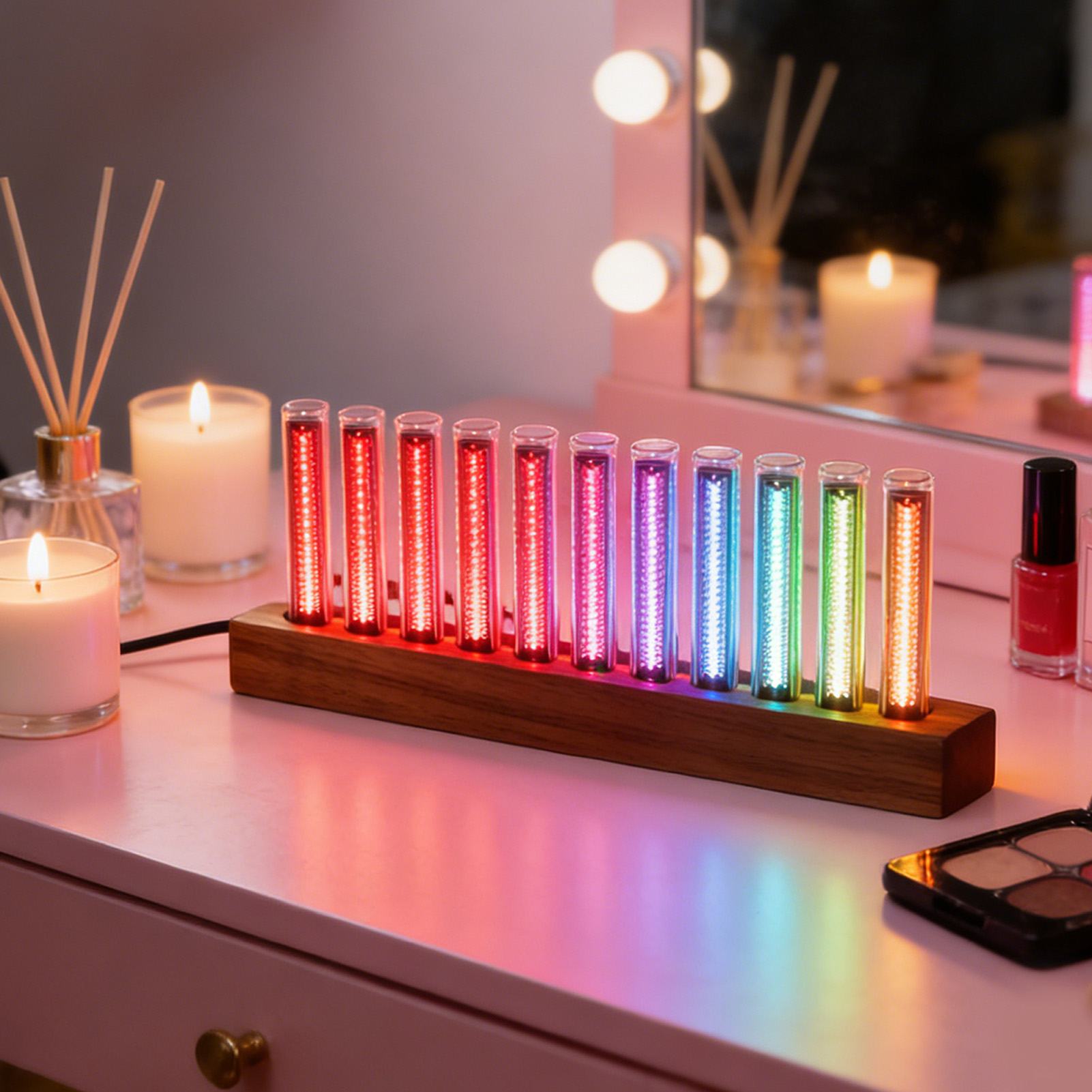LED Music Spectrum Display Hom - đánh giá và giá Home Bar Setup